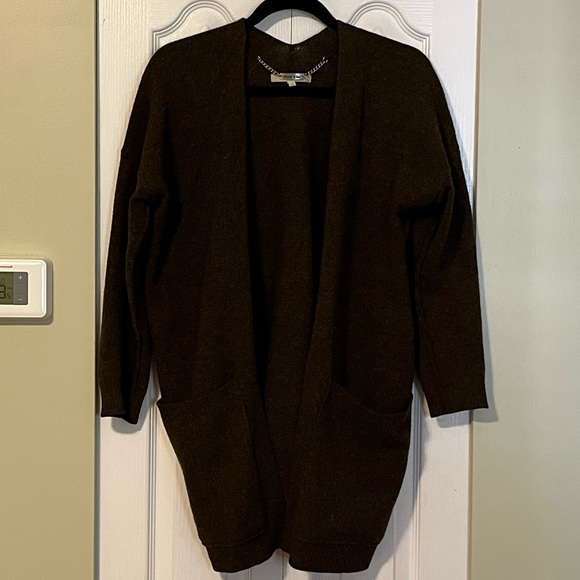 Monk & Lou oversized brown wool cardigan XS - Picture 3 of 6
